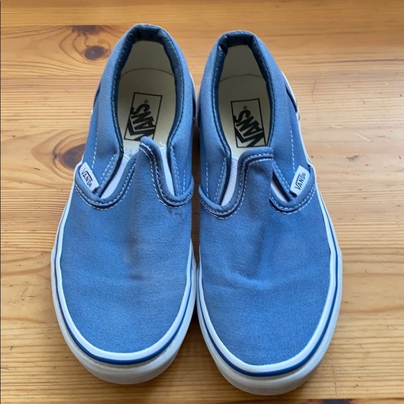 solid color vans slip on